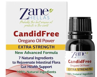 Zane Hellas Candidfree Liquid Fórmula 100 % herbaria para el apoyo a la cándida. Defensa contra la levadura. Respaldo a la salud intestinal. Respaldo a la salud del colon. 0,5 onzas líquidas - 15 ml