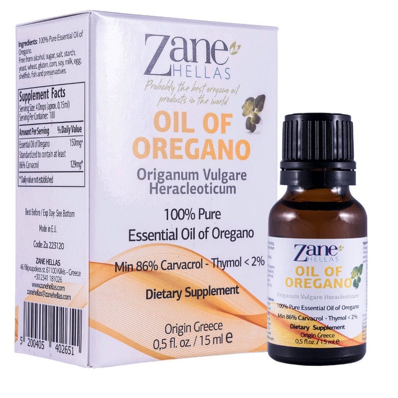 ZANE HELLAS Pure Greek Essential Oil of Oregano with 86 Etsy