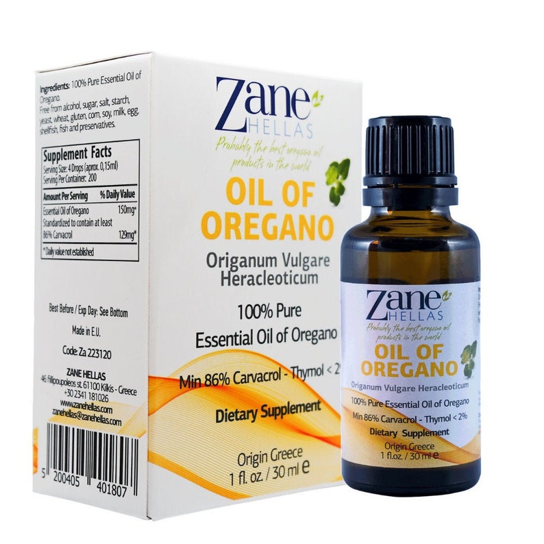 ZANE HELLAS Pure Greek Essential Oil of Oregano with 86 Etsy
