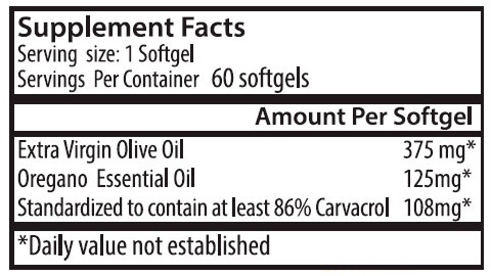 Zane Hellas Oregano Oil Softgels. Concentrate 41 Provides 108 Etsy