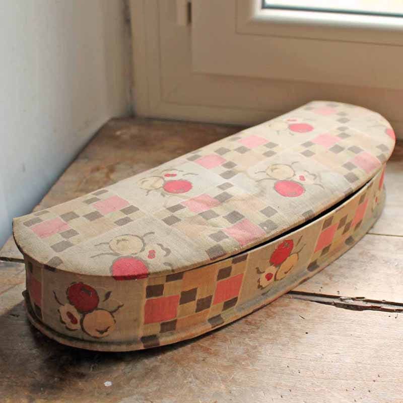 Boîte Français Cartonnage Antique/ Boîte en Tissu Du Début Xxe Siècle/De Boudoir Français Vintage Ra