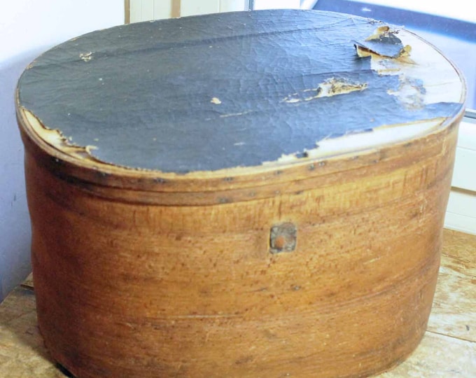 Antique Wooden Hat Box / French Hat Box Shaker Style Etsy