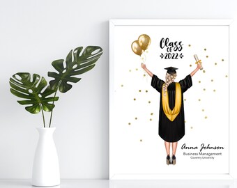 Personalized Graduation Print Graduation Gift for Her Custom | Etsy