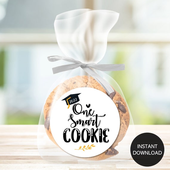 printable you are one smart cookie graduation tags graduation etsy