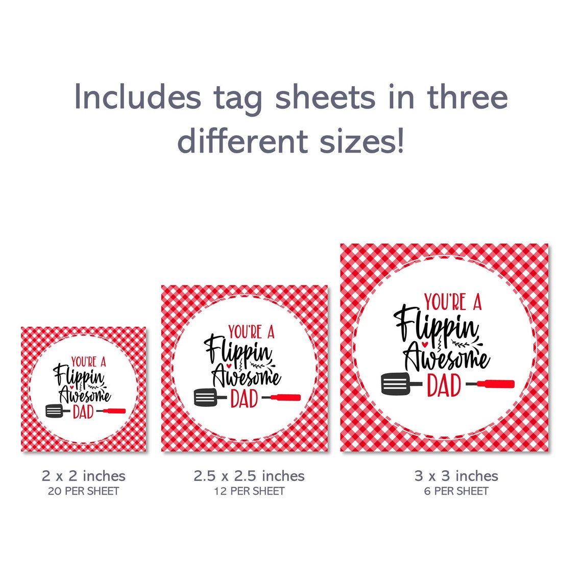 Printable You're A Flippin' Awesome Dad Tags - Etsy Nederland