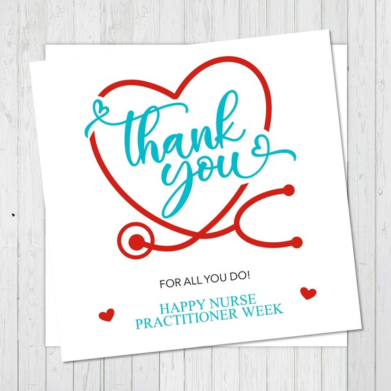 Printable Happy Nurse Practitioner Week Tags Nurses Week Etsy