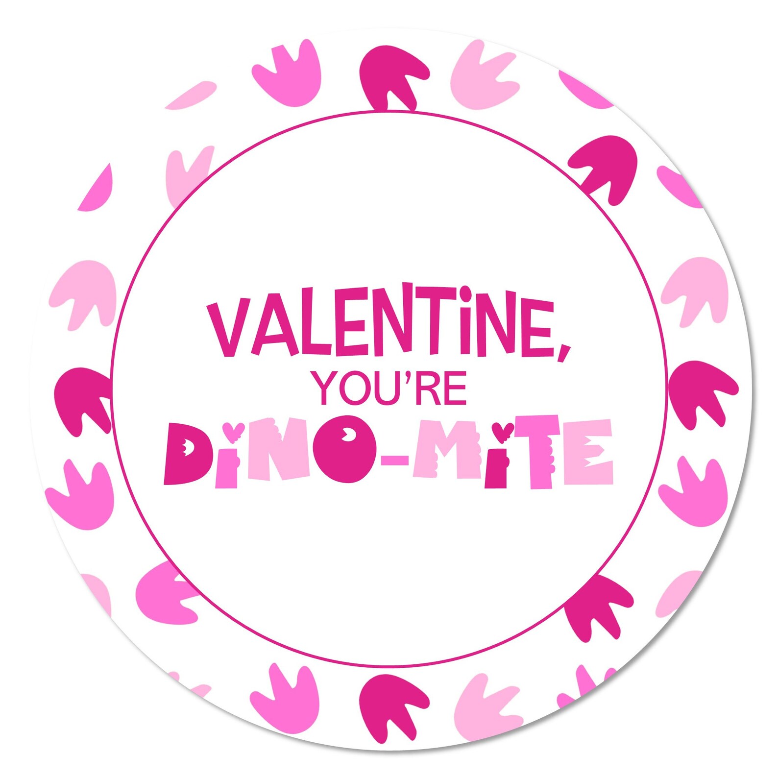 Printable Valentine You re Dinomite Gift Tags Etsy