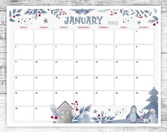 January Calendar | Etsy