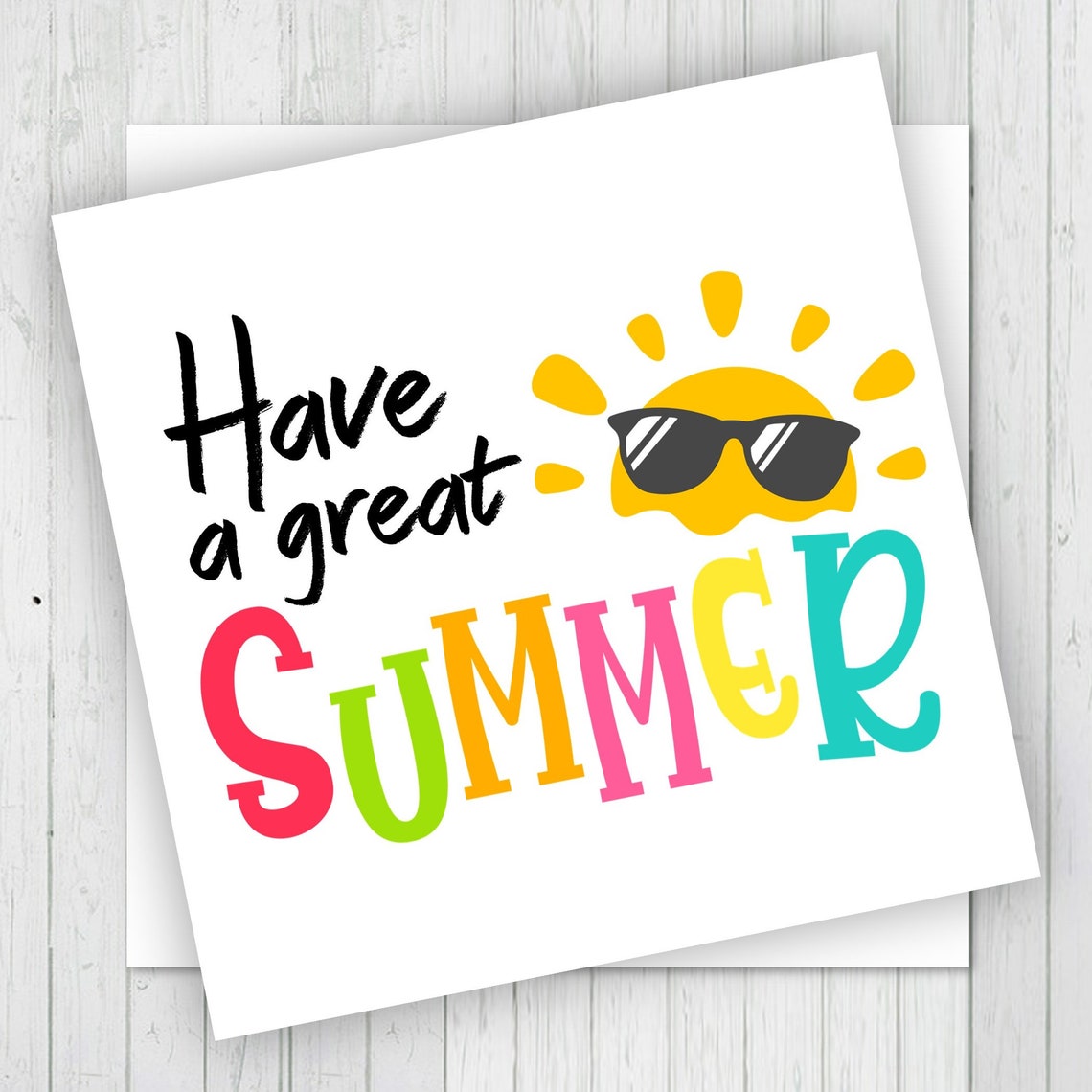 Printable Have A Great Summer Tags Have A Great Summer Cookie Etsy