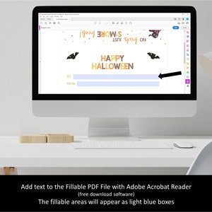 Printable Halloween Smores Bag Topper Halloween Tag Topper Halloween