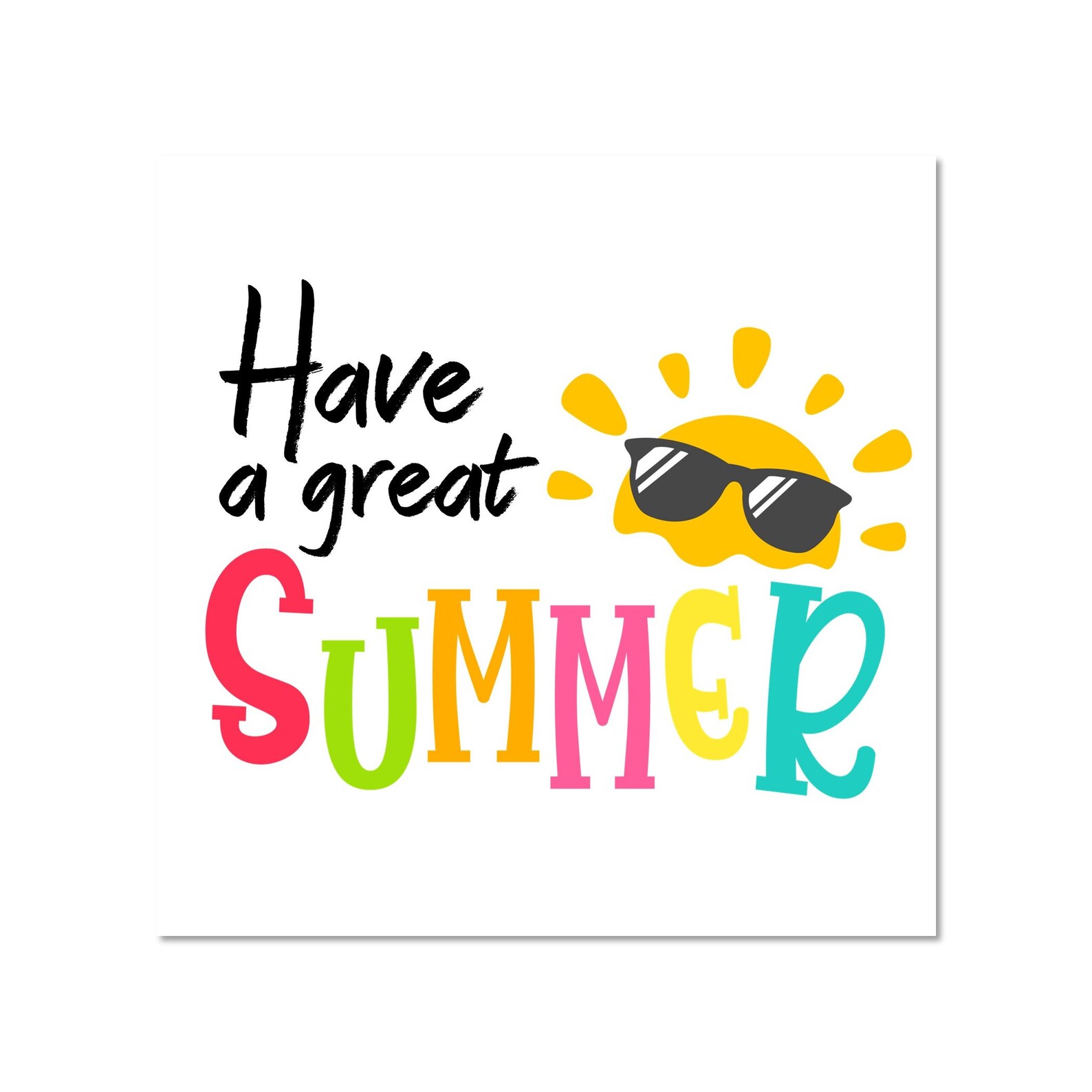 Printable Have A Great Summer Tags Have A Great Summer Cookie Etsy