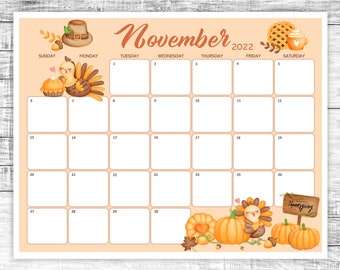 november calendar etsy