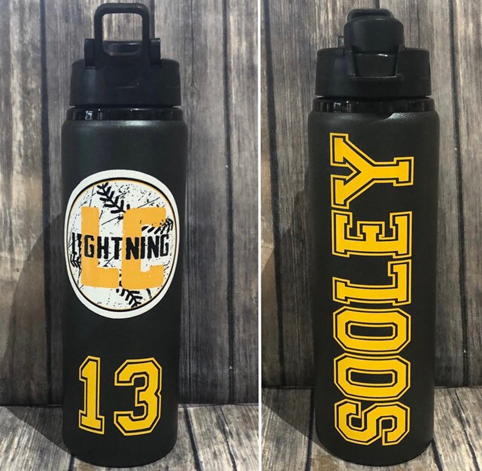 Sports Team Water Bottles Custom Sports Water Bottles Team Etsy