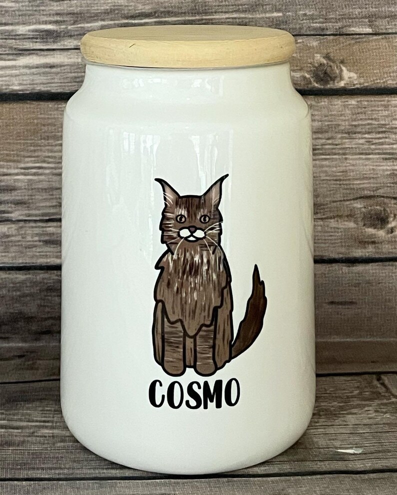 Personalized Cat Treat Jar Cat Treat Jar Cat Treat Canister Etsy