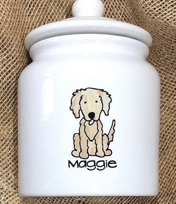 ceramic dog treat jar
