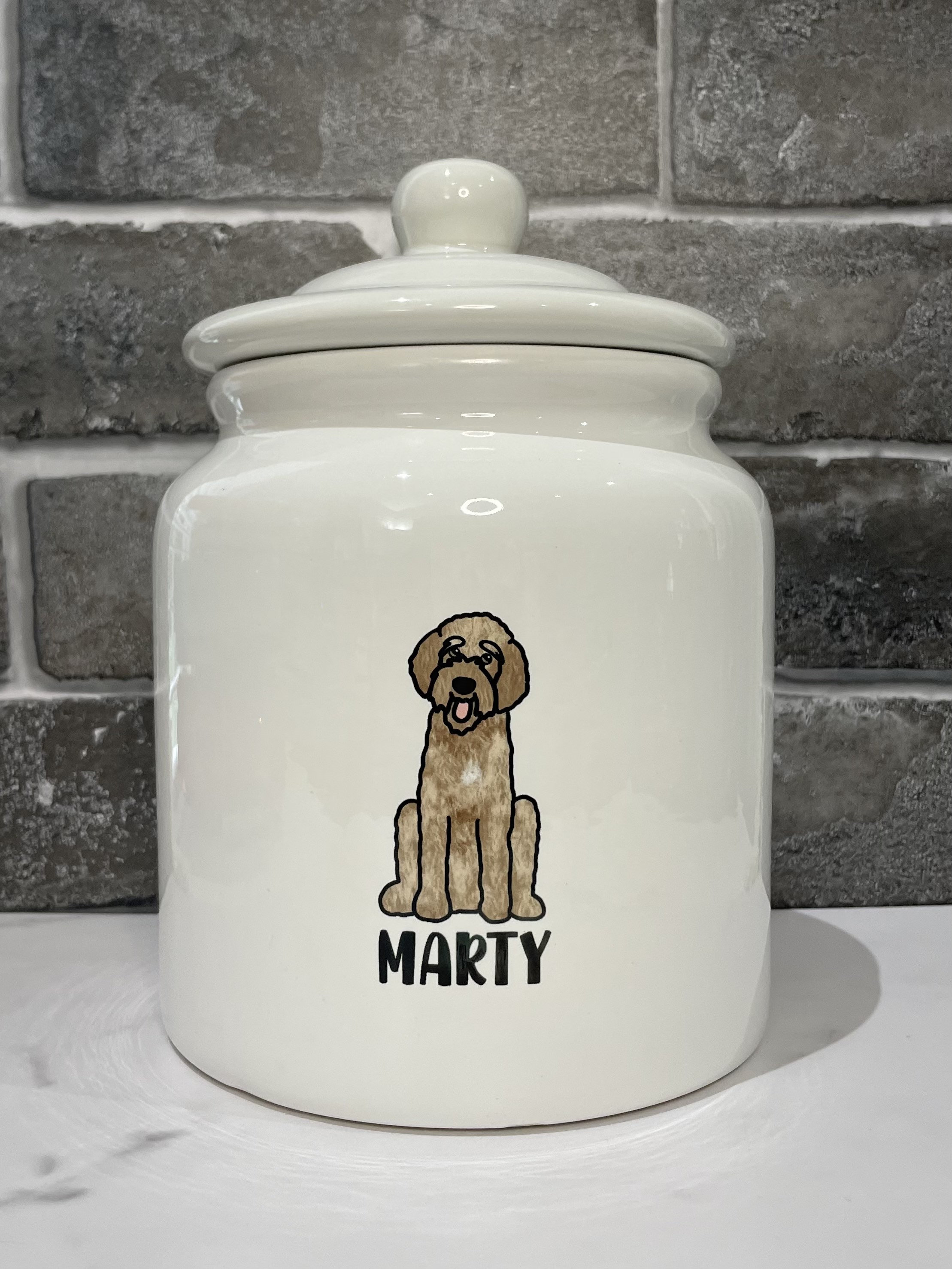 Paint Your Own Pup-tastic Ceramic Keepsake Puppy Dog Cookie Treat Jar 