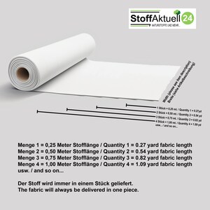 Information über Stofflängenverkauf.