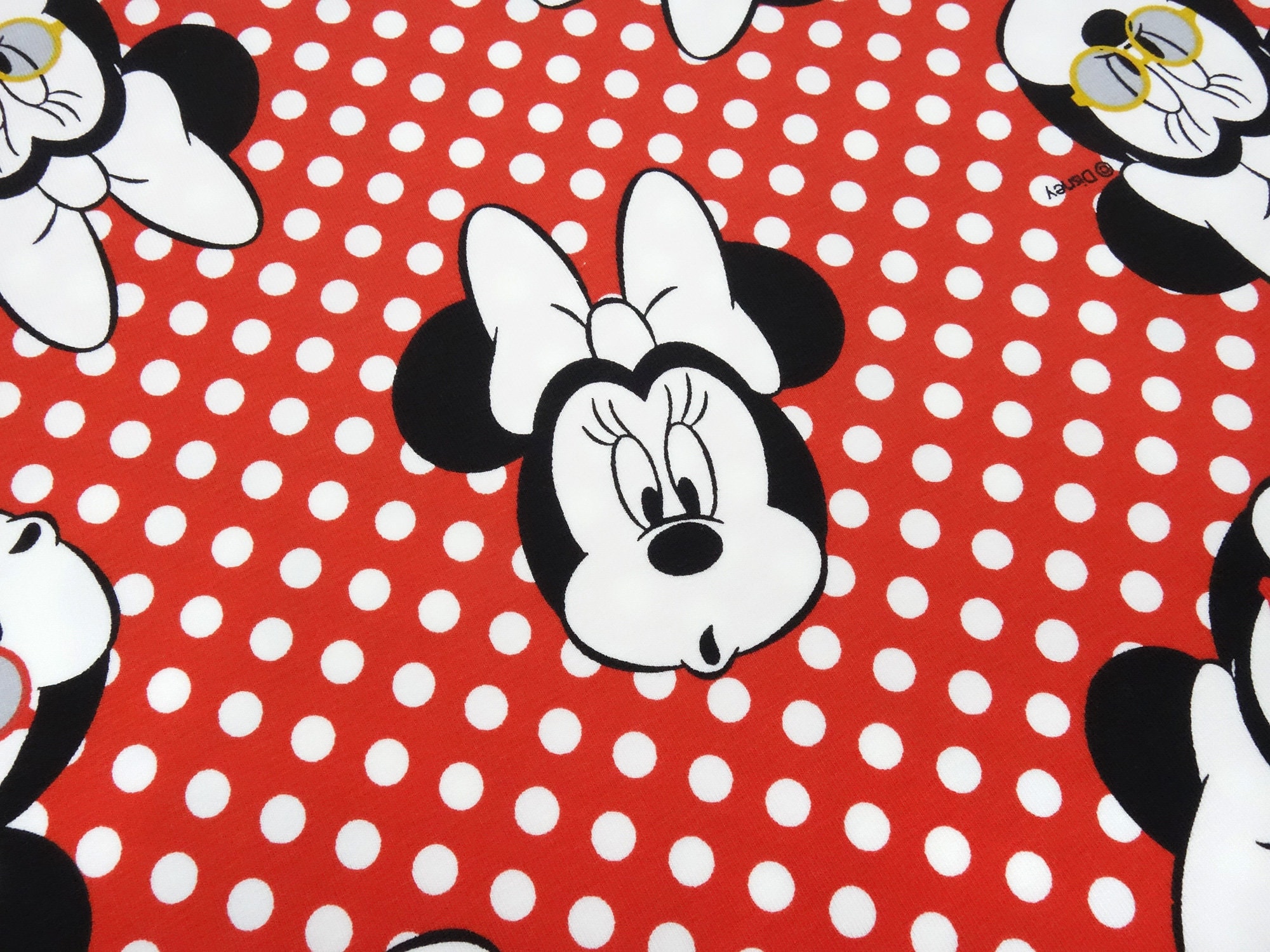 Fabric Street Disney Minnie Mouse Polka Dot Happiness