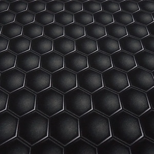 Fabric cotton French Terry sweatshirt fabric hexagon graphic geometric pattern grey black dress fabric children's fabric