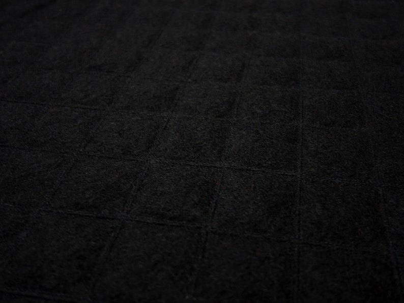 Stoff Kochwolle Rautenmuster Stepper schwarz gesteppt Mantelstoff Jackenstoff Steppstoff