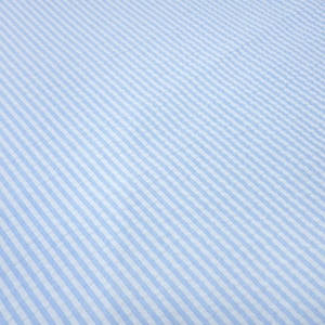 Fabric cotton seersucker stripes light blue white striped blouse fabric dress fabric