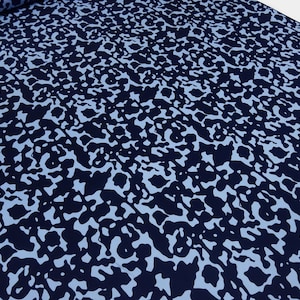 Fabric cotton stretch satin navy blue dress fabric trouser fabric costume fabric