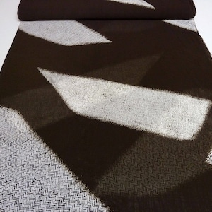 Fabrics 100% Viscose Chiffon Georgette with geometric abstract design brown white dress fabric blouse fabric