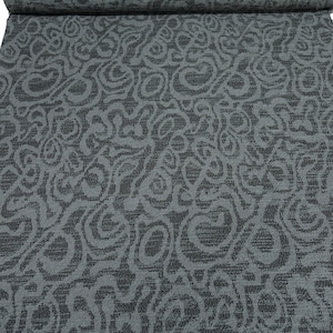Fabric Jacquard knit fabric with geometric pattern grey black dress fabric