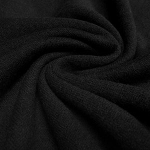 Stretch Cotton Blend Wool Black Fabric (Remnant-85cmx125cm) Fabric Cut off  Fabric Fashion Fabric Clothing Crafts Supplies