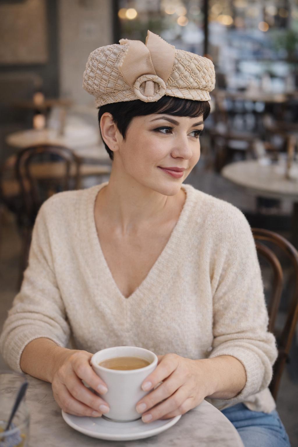 1950s Cream Hat - Etsy display picture 3