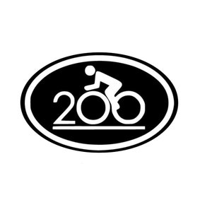 200 Miles Decal Century Vinyl Decal Sticker Car Window Laptop Ipod iPad ...