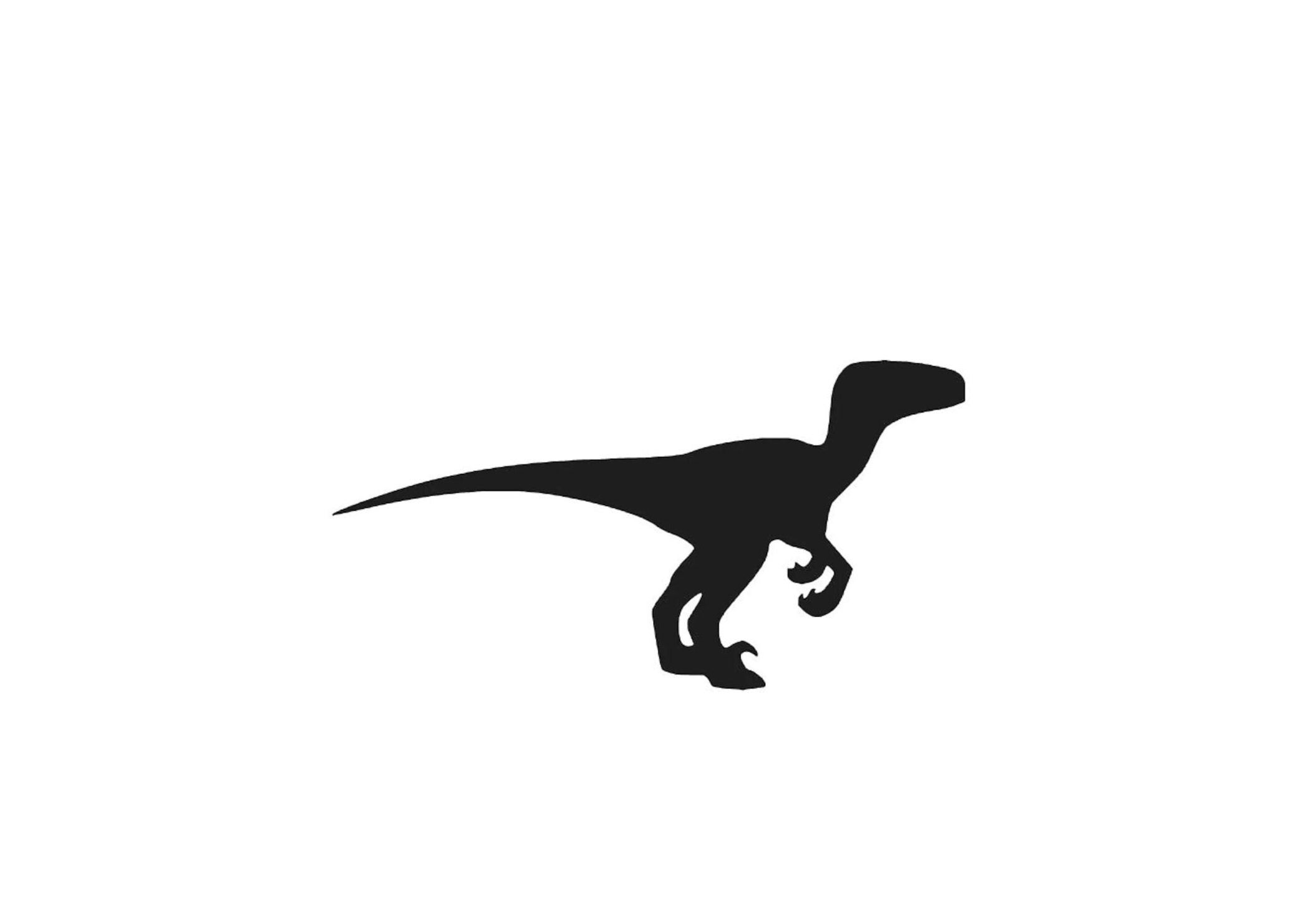 VELOCIRAPTOR DINOSAUR Logo Vinyl Decal Sticker Laptop Window Car Truc…