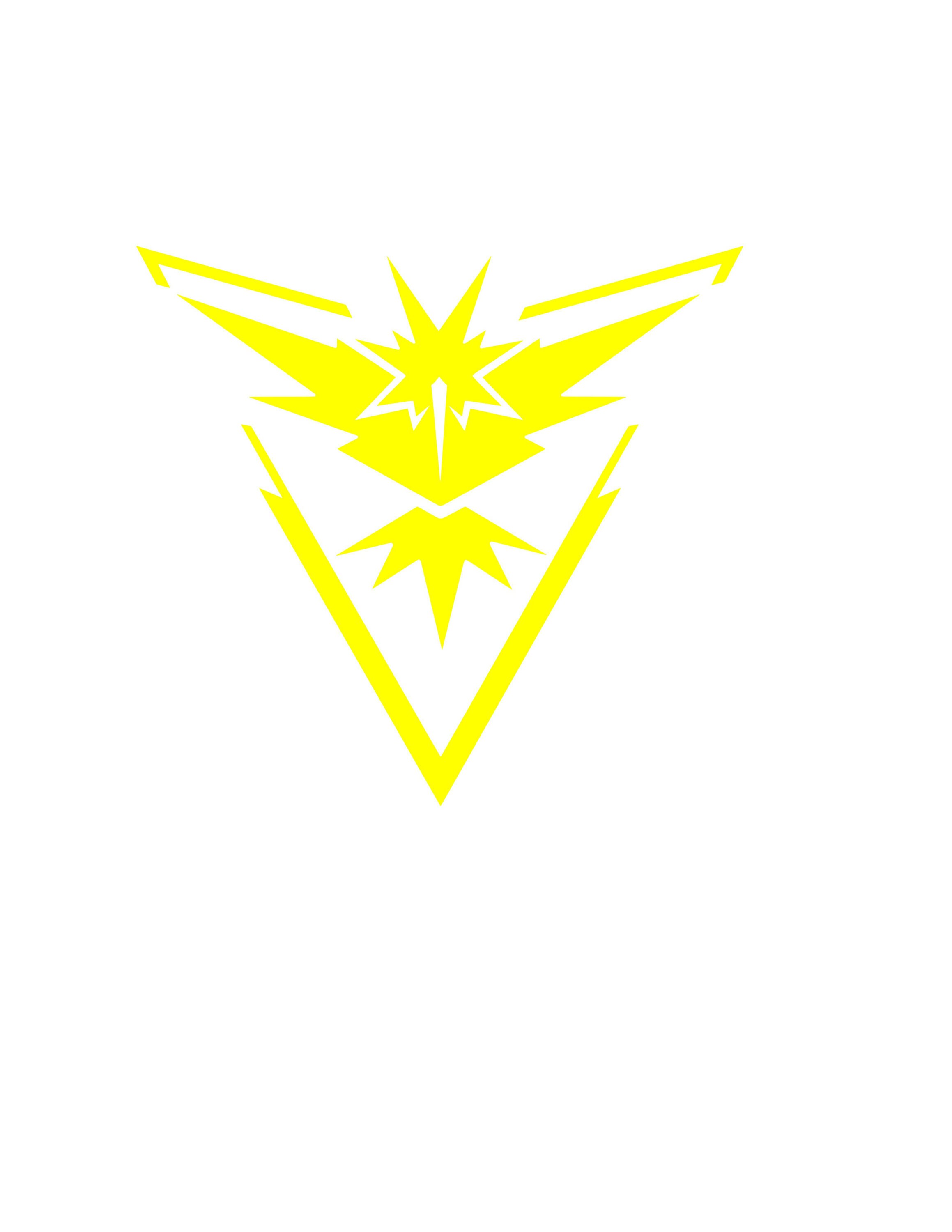 Pokemon Go Team Instinct Vinyl Decal Sticker Car Window Laptop Etsy