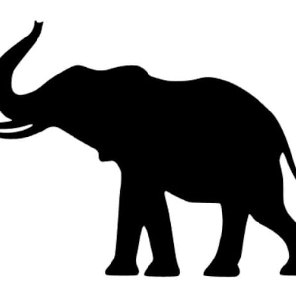 ELEPHANT Vinyl Decal Sticker Africa Zoo Choose Color FREE Shipping