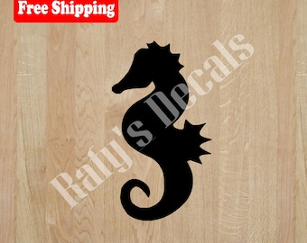 Sea Horse Vinyl Decal Sticker Wildlife Bird Sticker Choose Color FREE Shipping