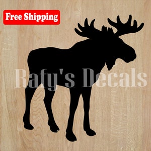 Moose Viny Decal Iphone Car Window Laptop Wall Choose Color and Size FREE SHIPPING