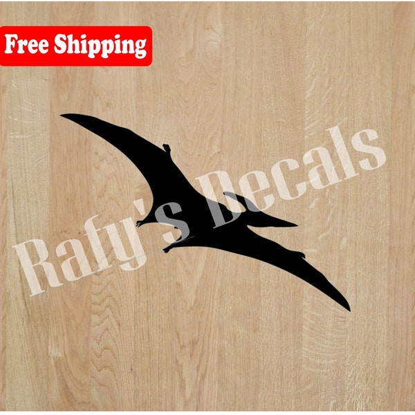 Pterodactyl Dinosaur Vinyl Decal Sticker Laptop Window Car Truck Choose Color Free Shipping