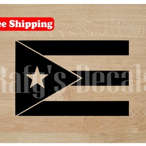 Puerto Rico Flag Decal Vinyl Decal Sticker IPhone IPod Tablet Car Window Laptop Wall Choose Color and Size