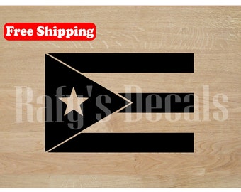 Puerto Rico Flag Vinyl Decal Sticker - Car, Laptop, Tablet
