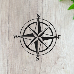 6.3 Inch Compass Rose Stencil Metal Nautical Stencils Stainless Steel  Painting Ship Reusable Template Journal Tool 