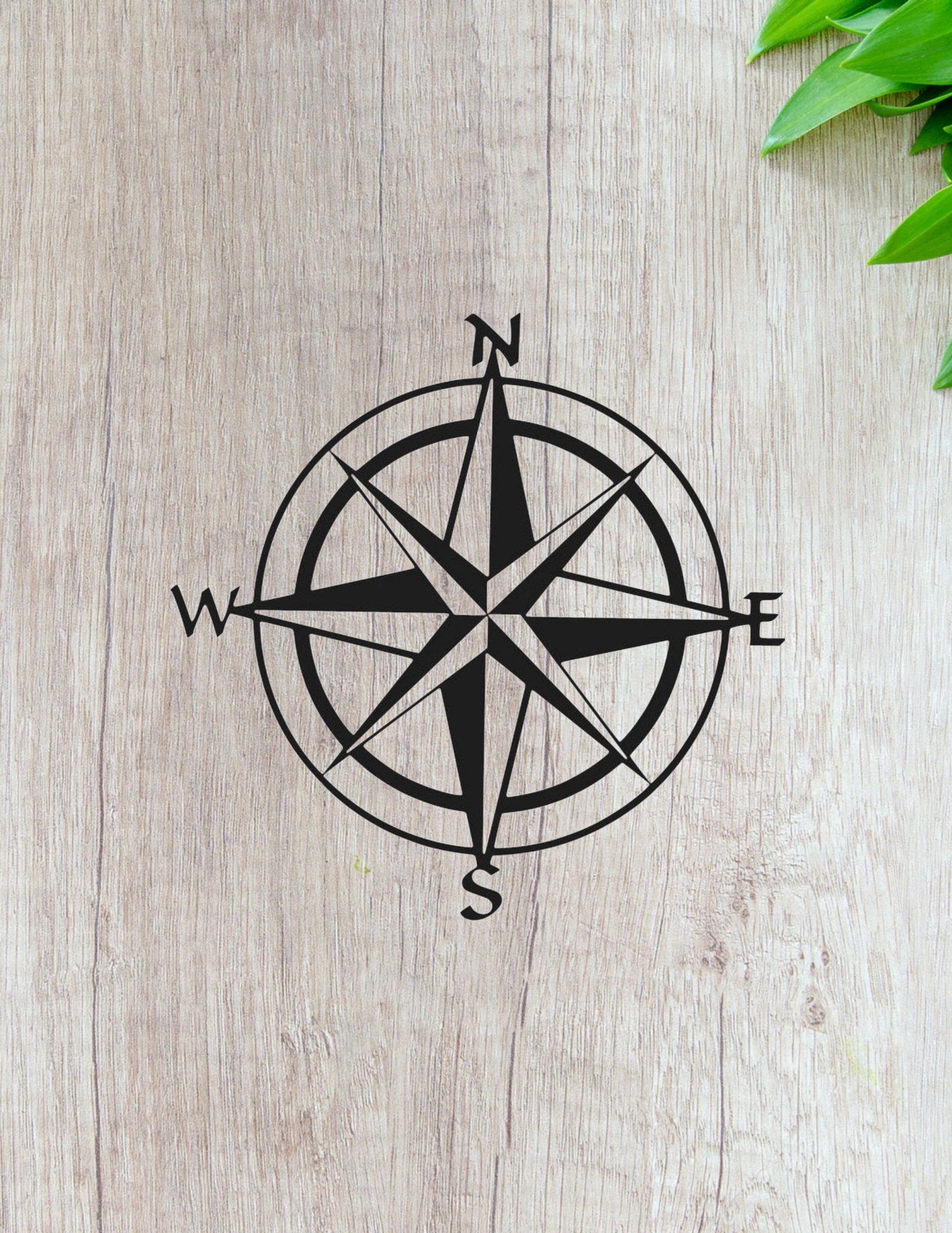 Compass Vinyl Decal Sticker - Car, Laptop, Wall Decor - Etsy