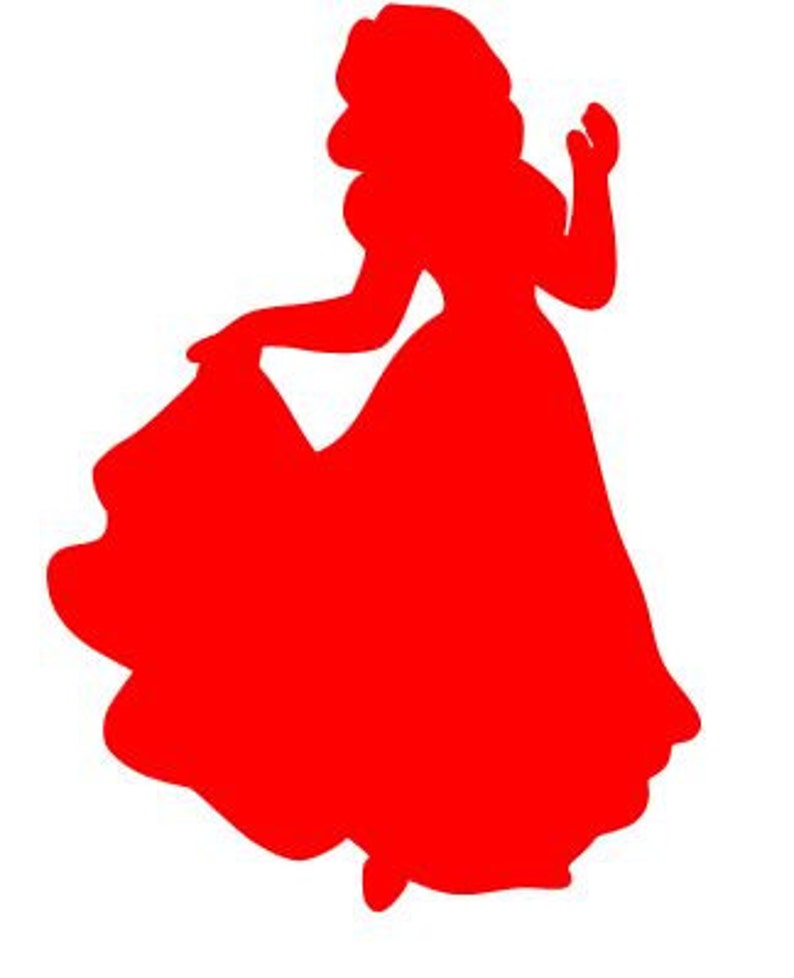 Download SNOW WHITE SILHOUETTE Vinyl Decal Sticker Car Window Laptop | Etsy