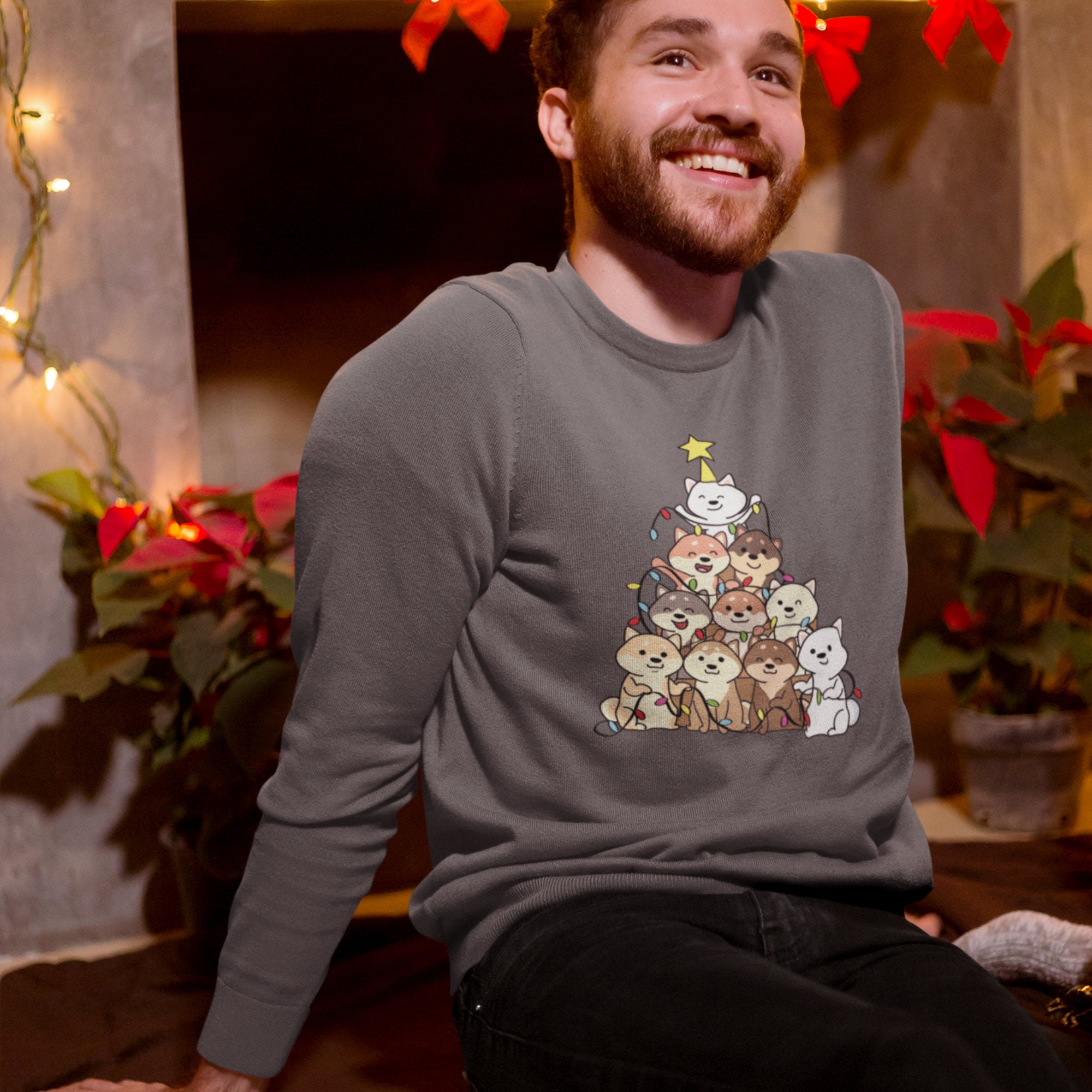 Shiba Inu Sweater, Dog Mom Sweatshirt, Shiba Inu Gifts for Her