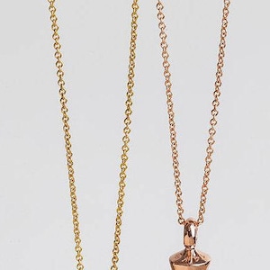 18 Karat Gold Rolo Chain, 18kt solid gold yellow, rose, white chain necklace, simple gold chain 1.2mm width, 45cm 50cm 55cm length