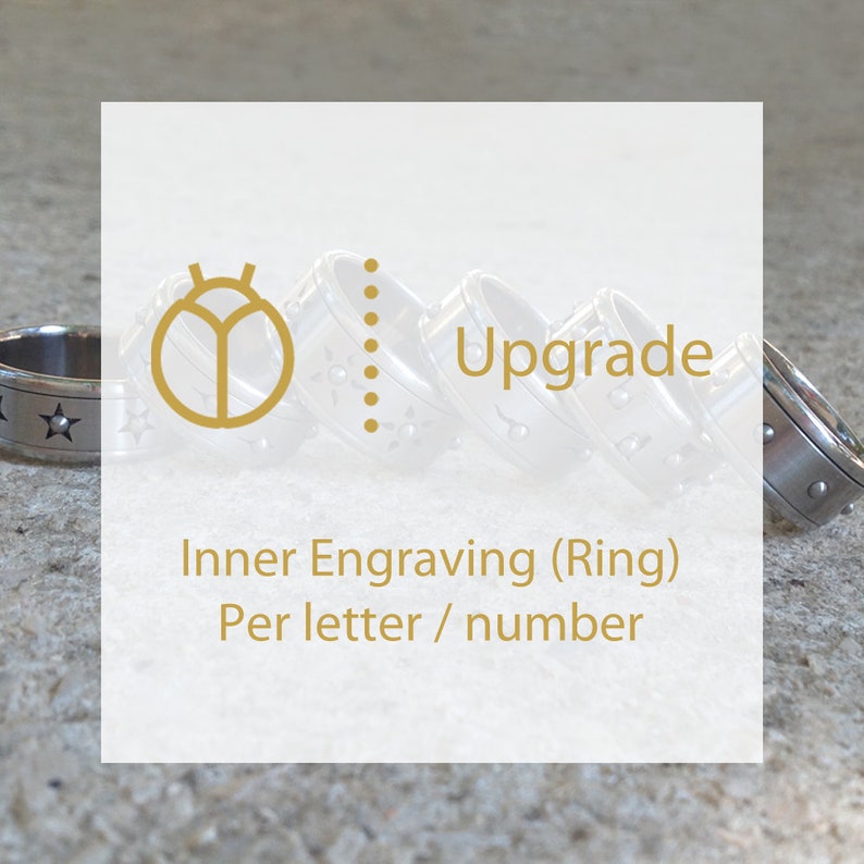 Personal Inner Engraving for Rings, Per Letter, Per number, Initials Engraving upgrade, Personalized Jewelry, custom inner engraving, hand image 1