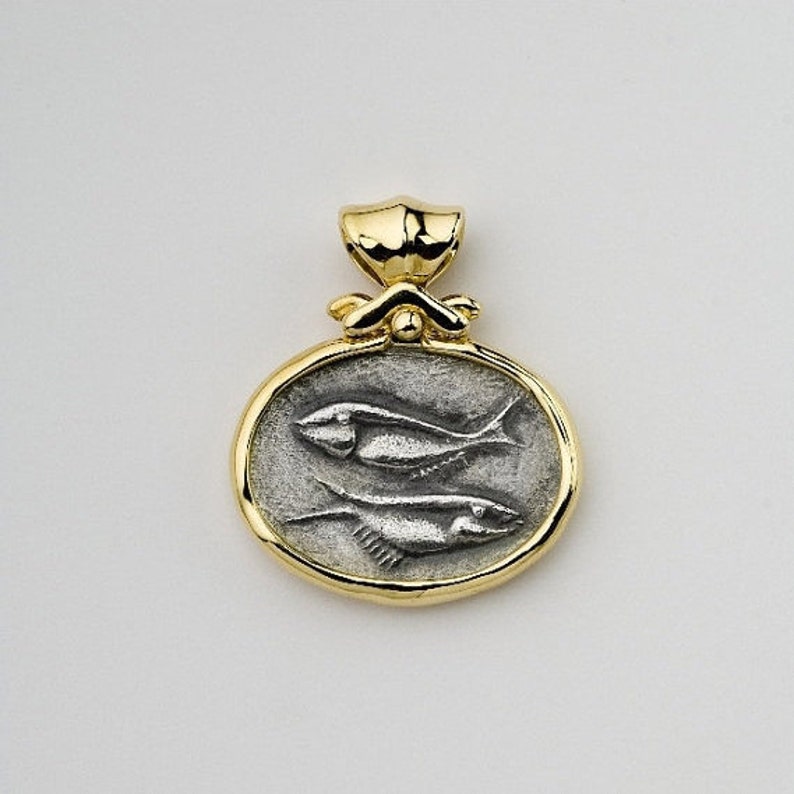 Pisces Charm Necklace Pisces Silver Pendant Zodiac Etsy