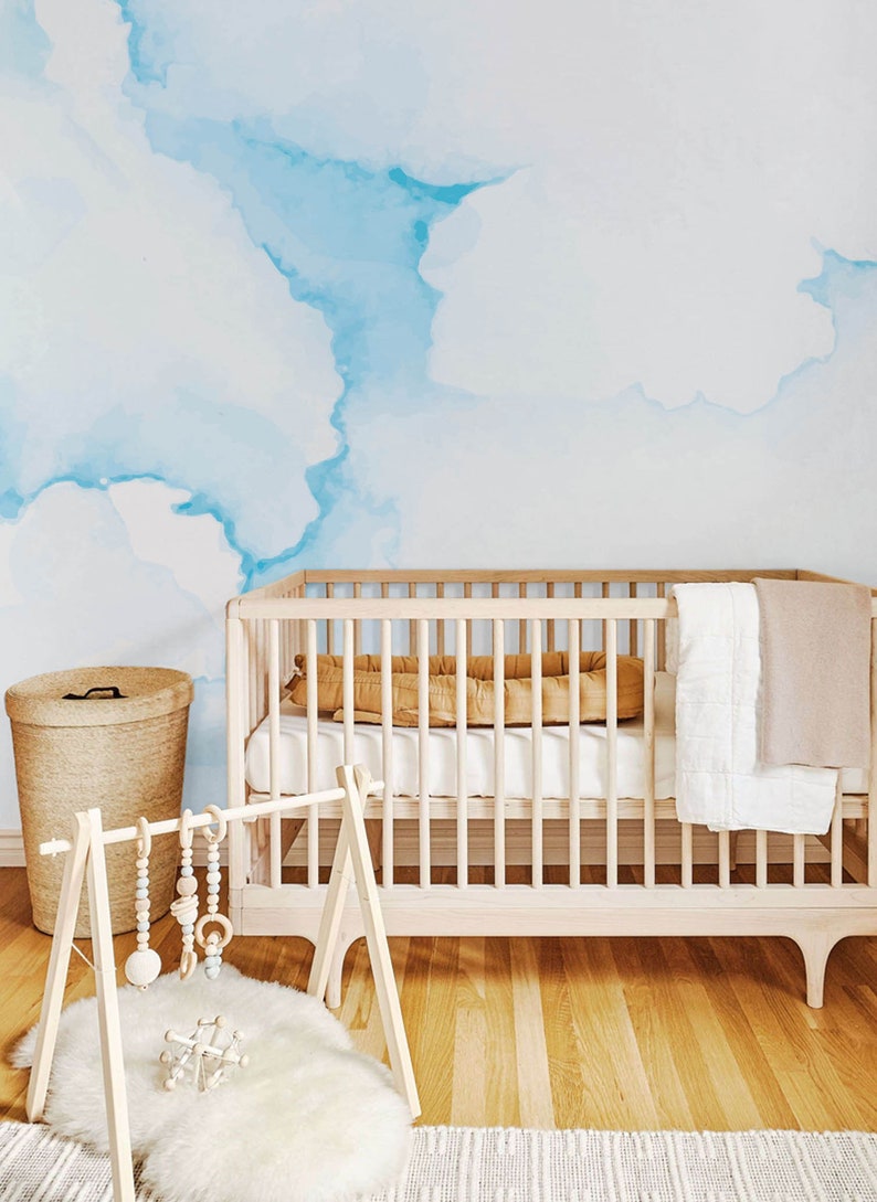 Clear Sky Peel and Stick Wallpaper Cloud Wallpaper Mural - Etsy
