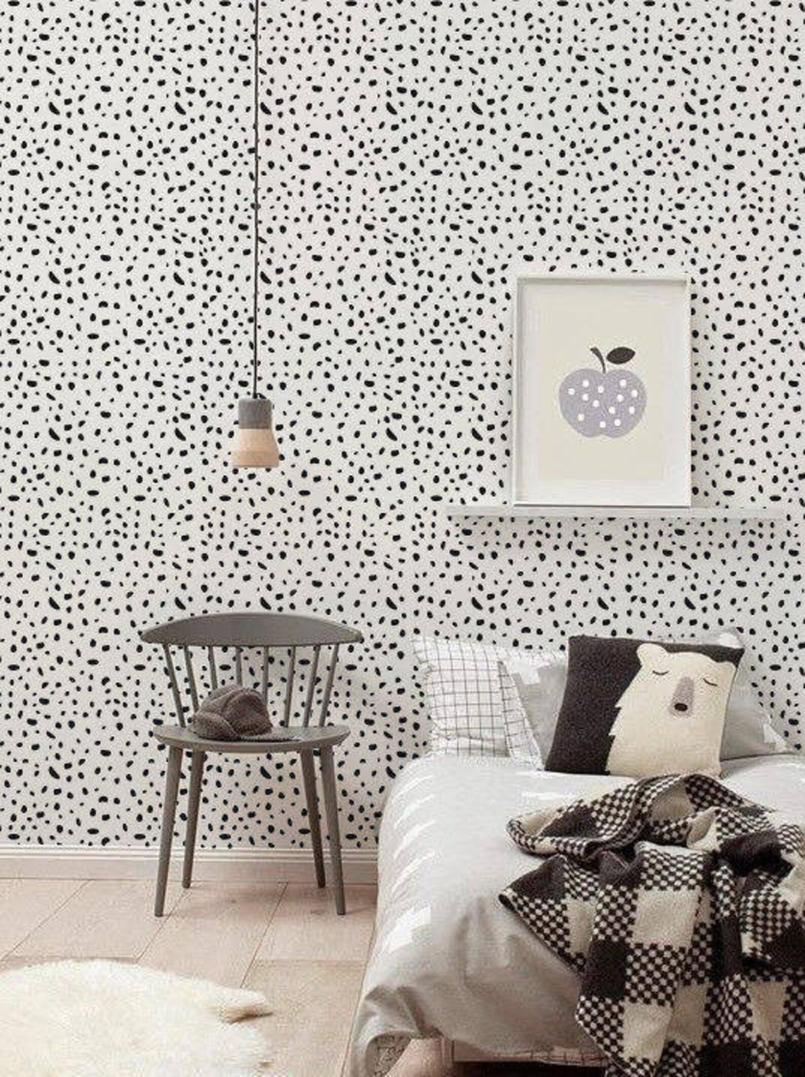Self Adhesive Vinyl Wallpaper Wall Decal Cheetah Pattern Etsy