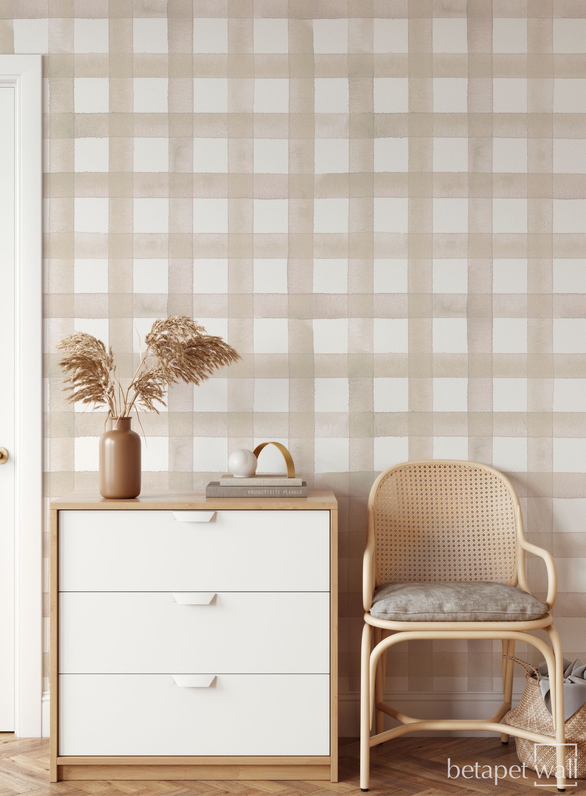Scott Living 3075sq ft Charcoal Vinyl Plaid SelfAdhesive Peel and Stick  Wallpaper in the Wallpaper department at Lowescom