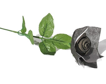 VALENTINE DAY! Black Foam Rose Flowers - Handmade Flower, Artificial